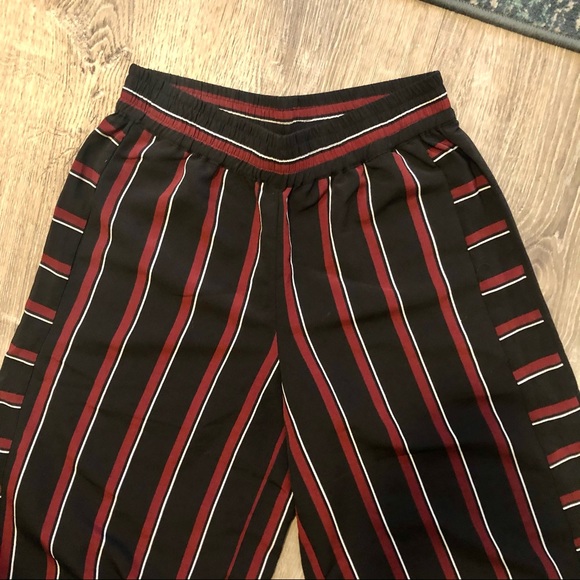 Lord & Taylor High Waisted Striped Wide Leg Pants - Picture 2 of 4